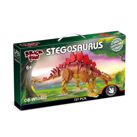 Dinozaur de jucarie - Set constructie Stegozaur (727 piese) - imagine 6